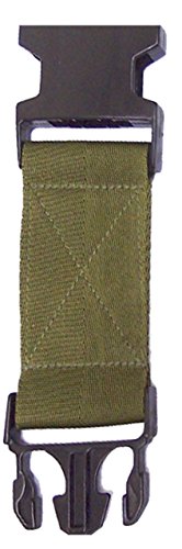 Military Pistol Belt Extender - Black Buckle, 6" Extra Length