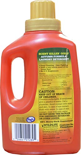Wildlife Research Scent Killer Gold Autumn Laundry Detergent 32 oz - Odor Control for Hunting Gear
