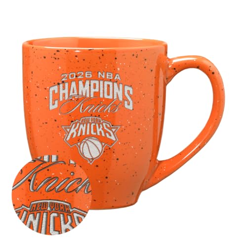 New York Knicks 16oz Laser Engraved Ceramic Coffee Mug - NBA Champions 2026