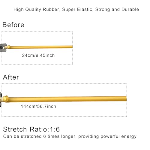 Heavy Duty Slingshot Replacement Bands - 3 Pack, Yellow