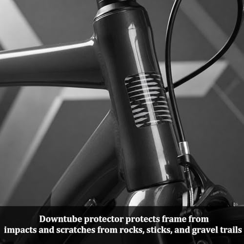 Bicycle Chainstay Protector Decal - Black Stripes
