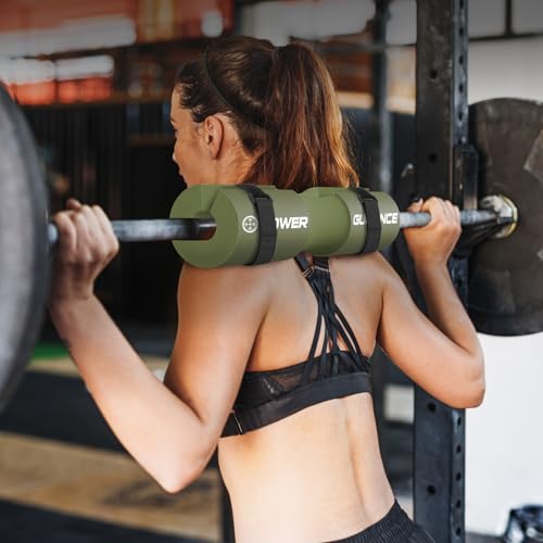 Barbell Squat Pad - Neck & Shoulder Protector for Weight Lifting - Green
