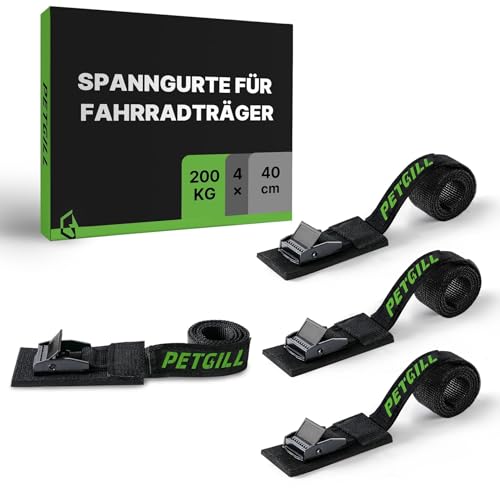 16 in Bike Rack Straps - 4 Pieces, 440 lbs Load Capacity