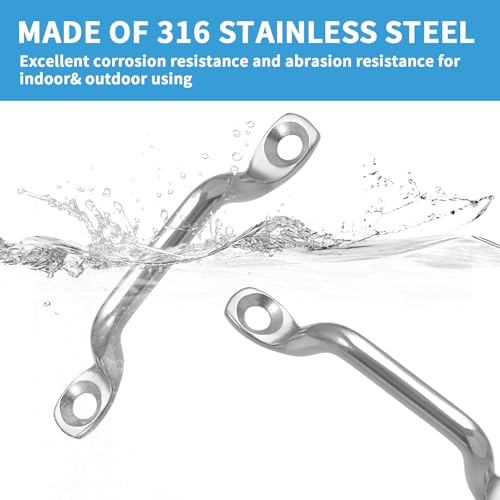 Stainless Steel Pad Eye Kit - Bracket & Screws Kit (4 Sets)