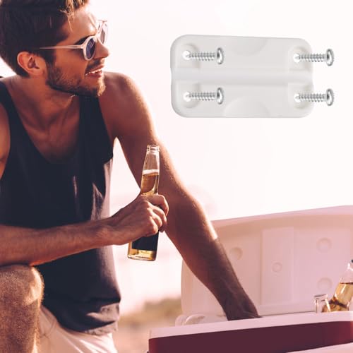 Cooler Hinges Kit - 4 Plastic Hinges with 16 Screws, 2.32x1.26 Inch