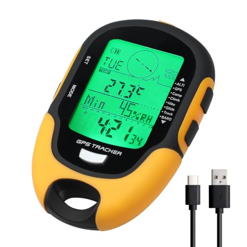 Handheld GPS Altimeter with Barometer & Compass - Waterproof