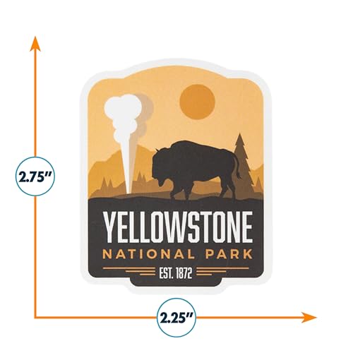 Yellowstone National Park Sticker - Weatherproof Vinyl Decal