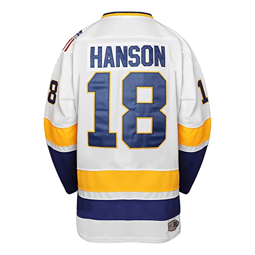 Hockey Jersey - 18 Hanson White - Charlestown Chiefs