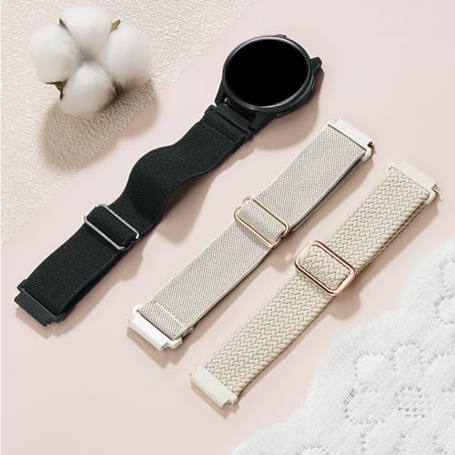 18mm Braided Stretchy Nylon Watch Band - Starlight