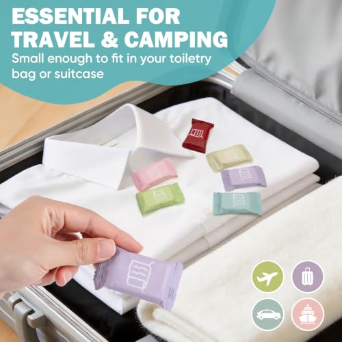 42PCS Disposable Compressed Washcloths for Travel - Soft & Tear-Resistant