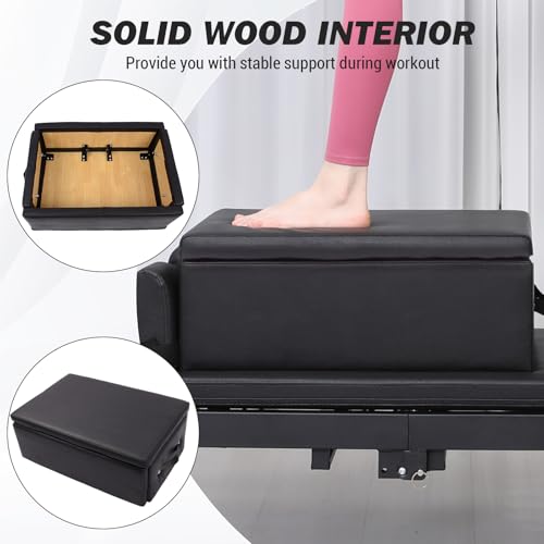 Pilates Box for Reformer - Foldable Black, Home Studio Use