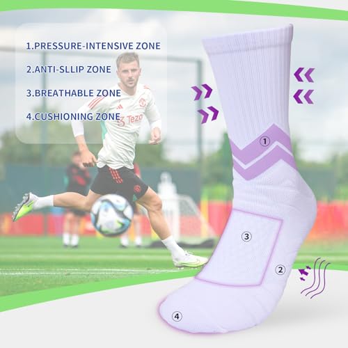 Men's Performance Cushioned Basketball Socks - Large Multi-colored