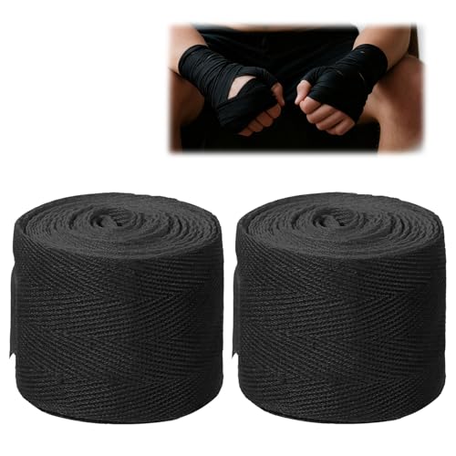 Kids Boxing Hand Wraps - Elastic Wrist Compression Bandages, 2 Pack