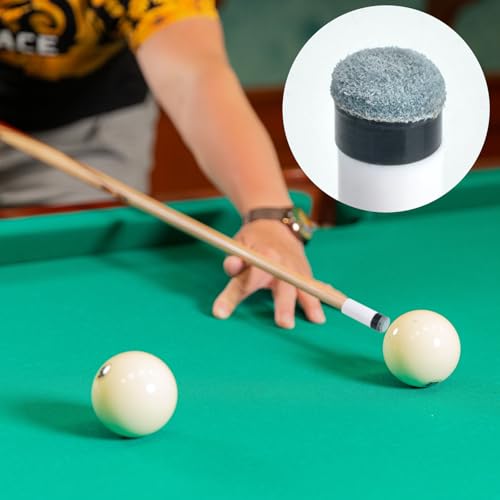 12-Piece 12mm Pool Cue Tip Replacement Kit with Screw-On Ferrules