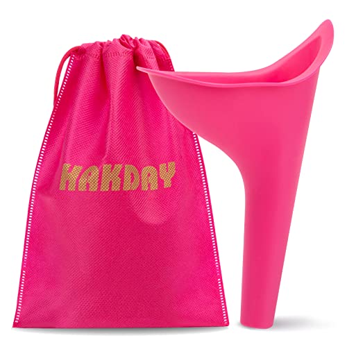 Portable Female Urinal Device Set - 4PCS Pink Funnels