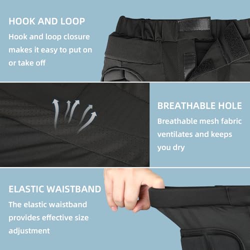 Hip Protection EVA Butt Pads - Padded Shorts for Extreme Sports - Medium