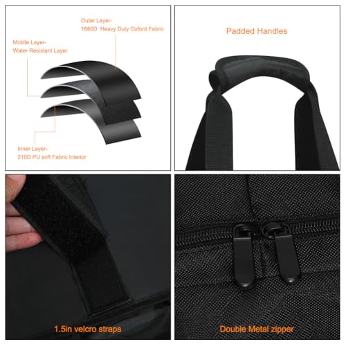 Heavy Duty Water-Resistant Pie Iron Storage Bag Fits 4 Campfire Pies
