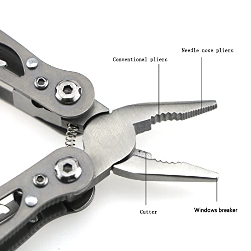 15-in-1 Mini Multitool Pliers - Lightweight Pocket Tool