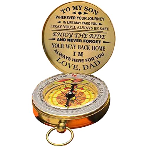 Luminous Metal Compass for Camping and Hiking - Retro Design