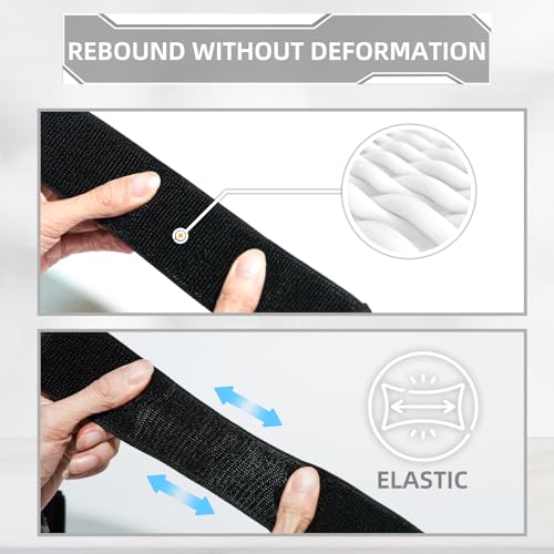 Elastic Soccer Shin Guard Straps - 4 Pack for All Ages