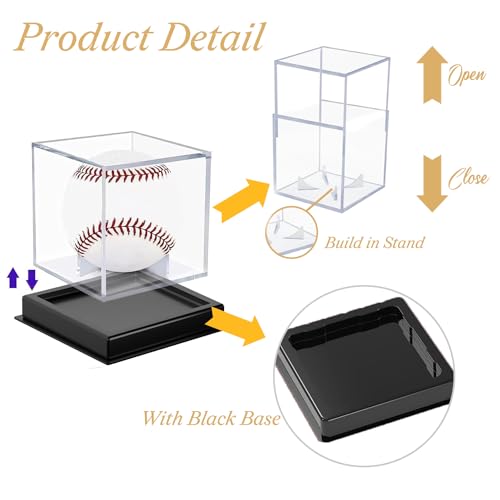 Baseball Display Case - UV Protected Acrylic Cube, High Class