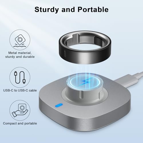 Fast Charging Dock for Ring Gen 4 Size 8 with USB-C Cable