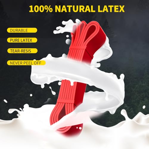 Natural Latex Pull Up Resistance Band - Red (15-35lbs)