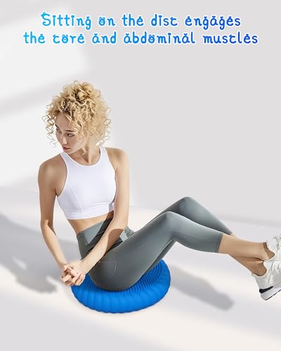 Wobble Cushion with Inflation Pump - Blue Wiggle Seat Balance Disc