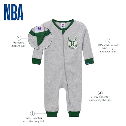 Baby NBA Footless Pajamas - Milwaukee Bucks - 24 Months