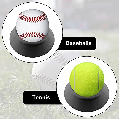 Ball Display Stand Holder - Black Plastic for Sports Balls