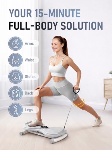 Waist Twister Machine with Rechargeable Battery - Grey