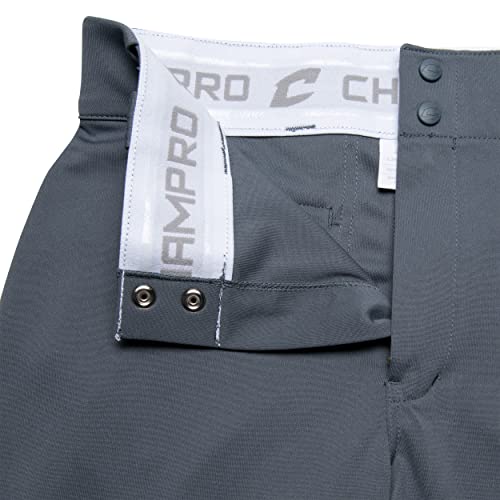 Champro Boy's Triple Crown Baseball Knickers Graphite Large - Durable Pro-Weight Polyester