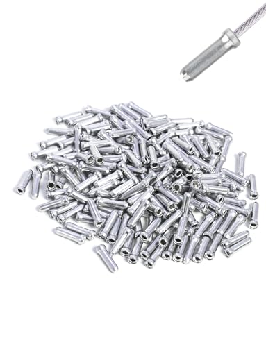200PCS Alloy Bike Cable End Caps - Crimps for Road & Mountain Bicycles