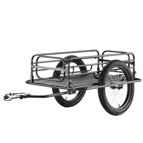 275 lb Bike Cargo Trailer with Universal Hitch - Foldable, Heavy-Duty