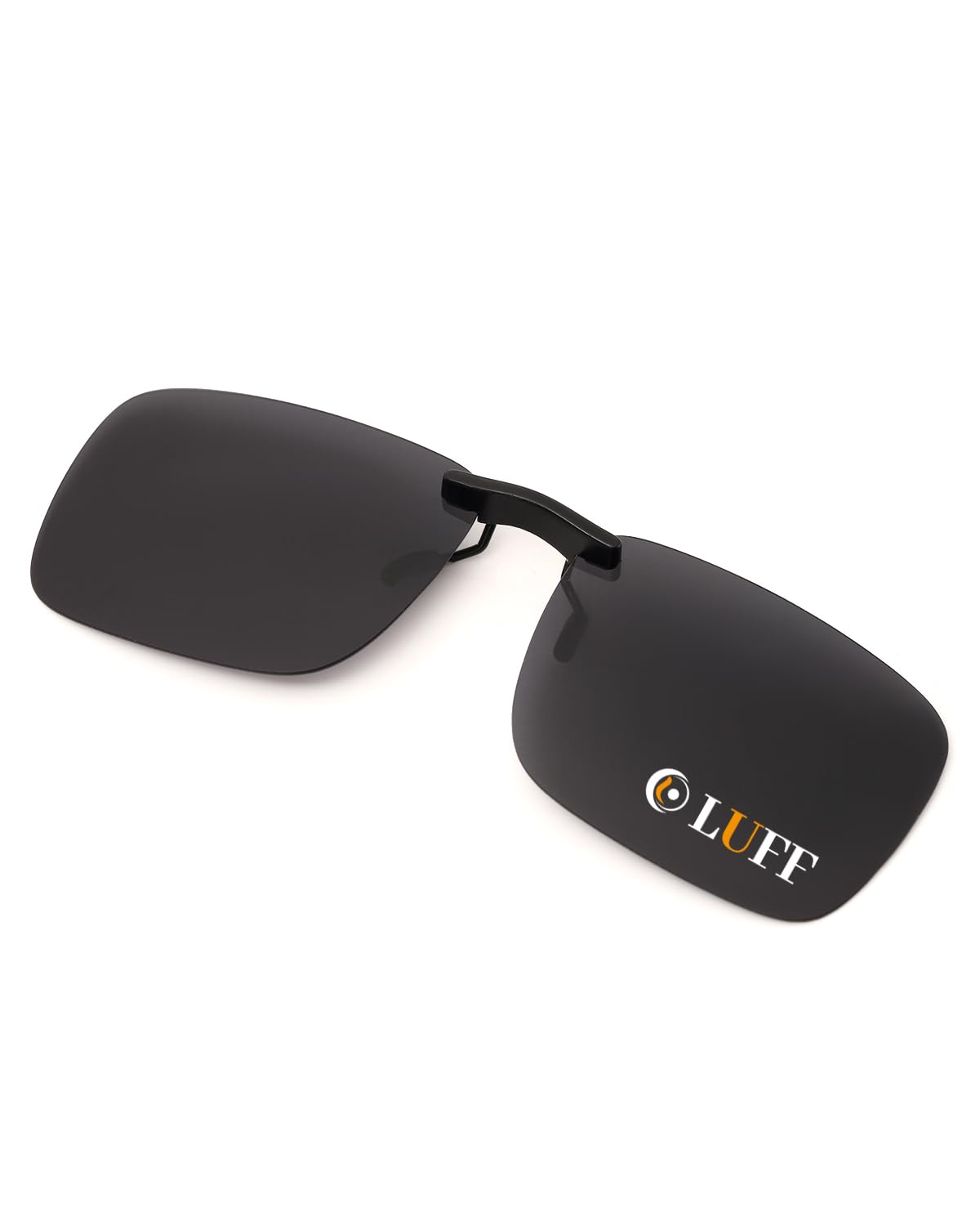 LUFF Polarized Clip on Sunglasses for women and men,sunglasses clip for car visor,UV400 Outdoor/Driving/Fishing(Black)