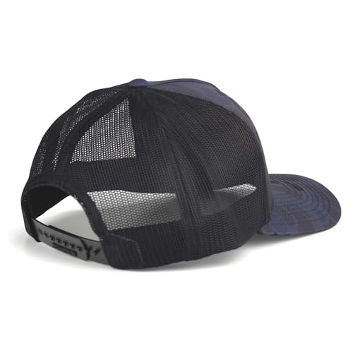 ARIAT Men's Navy Camo Richardson 112 Trucker Cap with Red 3D Embroidered Logo - Basic