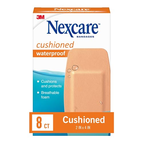 Waterproof Cushioned Bandages for Knee & Elbow - 2x4 in, 8 Count