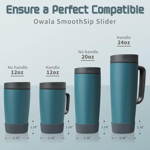 Silicone Boot for Owala SmoothSip Slider Tumblers - 2 Pcs High Dive