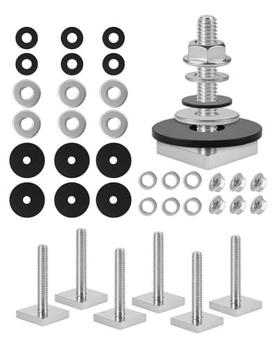 T Slot Bolts for Roof Rack Cross Bars - M6x35mm, 6 Count
