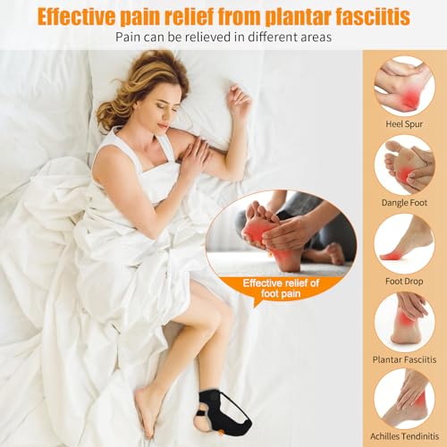 Black Small Plantar Fasciitis Night Sock with Arch Support - Pain Relief for Women & Men