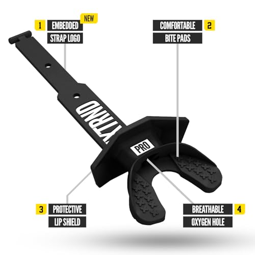 Football Mouth Guard with Permanent Strap - Comfort & Protection
