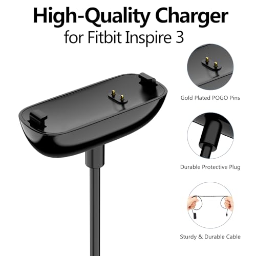 USB-C Charging Cable for Inspire 3 Smartwatch - 1.6ft Replacement Cord