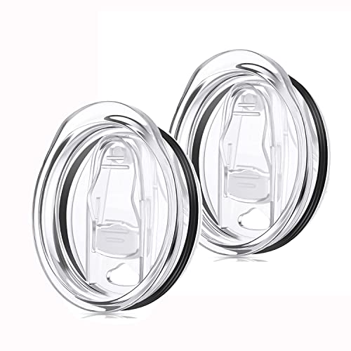 20 oz Skinny Tumbler Replacement Lid - Spill Proof Sliding Lid, 2 Pack