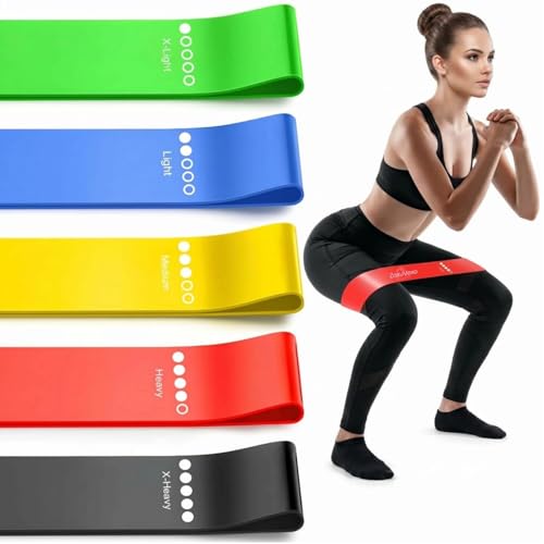 5-Pack Resistance Bands Set for Home Gym - Colorful