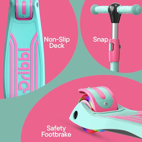 3-Wheel Kids Scooter with Adjustable Handlebar - Candy