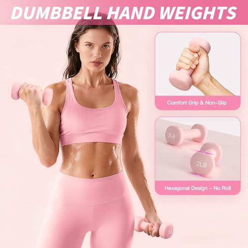 Pilates Kit for Home Workouts - 17-in-1 Set with Pink Ring & Ball