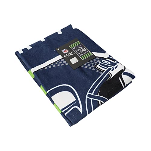 Seattle Seahawks Stripes Beach Towel - 30" x 60"