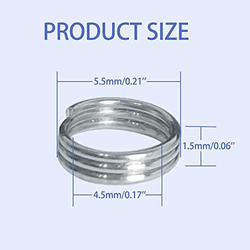 200 Pcs Dart Steel O-Rings - Durable Stainless Steel Ring Set