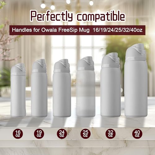 Water Bottle Handle Replacement Kit for 24oz 32oz Bottles - Black Cherry