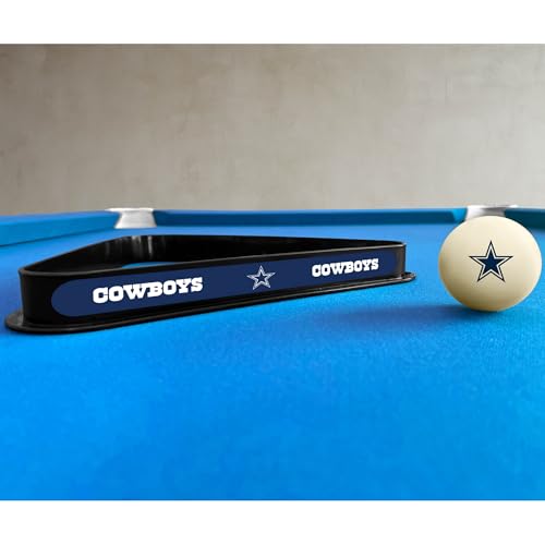 Dallas Cowboys Cue Ball & Rack Set - Officially Licensed